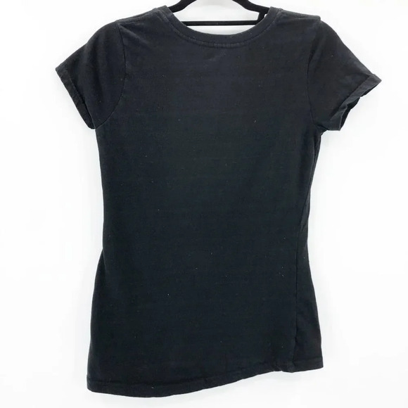 Chemistry Women's Black Feeling Bootiful Cap Sleeve Graphic Tee Size L - Picture 2 of 4